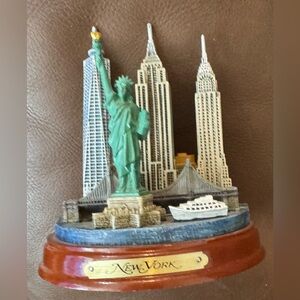 New York City Souvenir Statue with Skyline